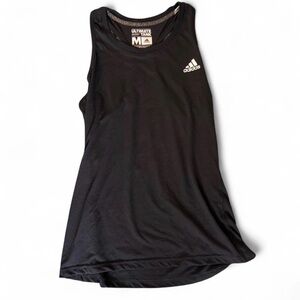 adidas Black Women's Tank Top with White Logo